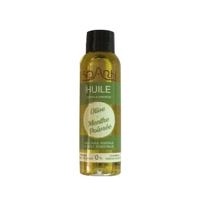 Huile SOARN Corps et Cheveux OLIVE et MENTHE POIVREE 100 ml